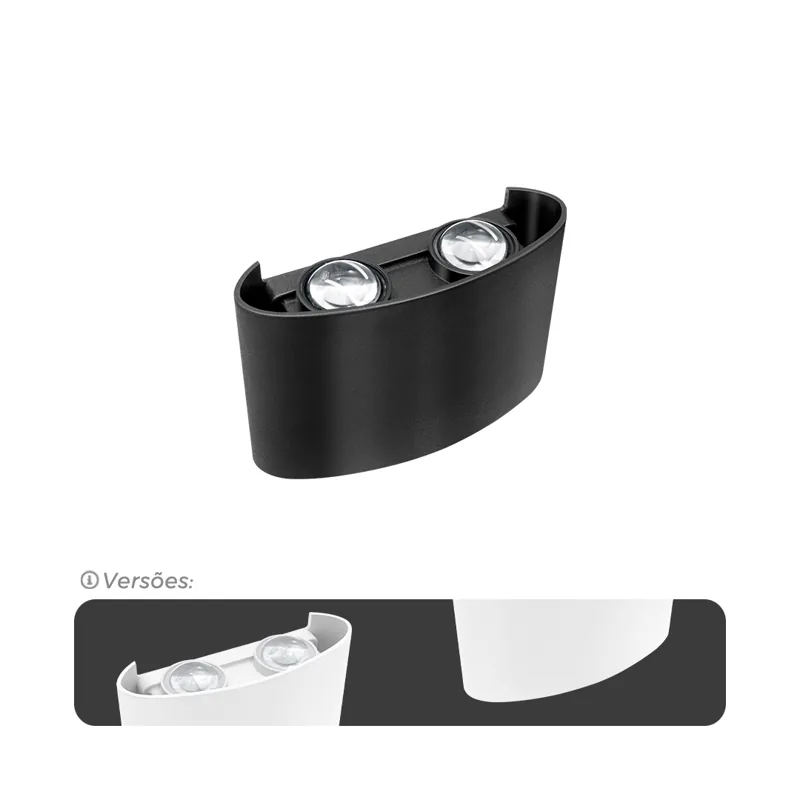 Arandela Lentille Double | 4W | IP65 | AUTOVOLT
