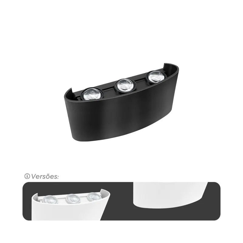 Arandela Lentille Trois | 6W | IP65 | AUTOVOLT