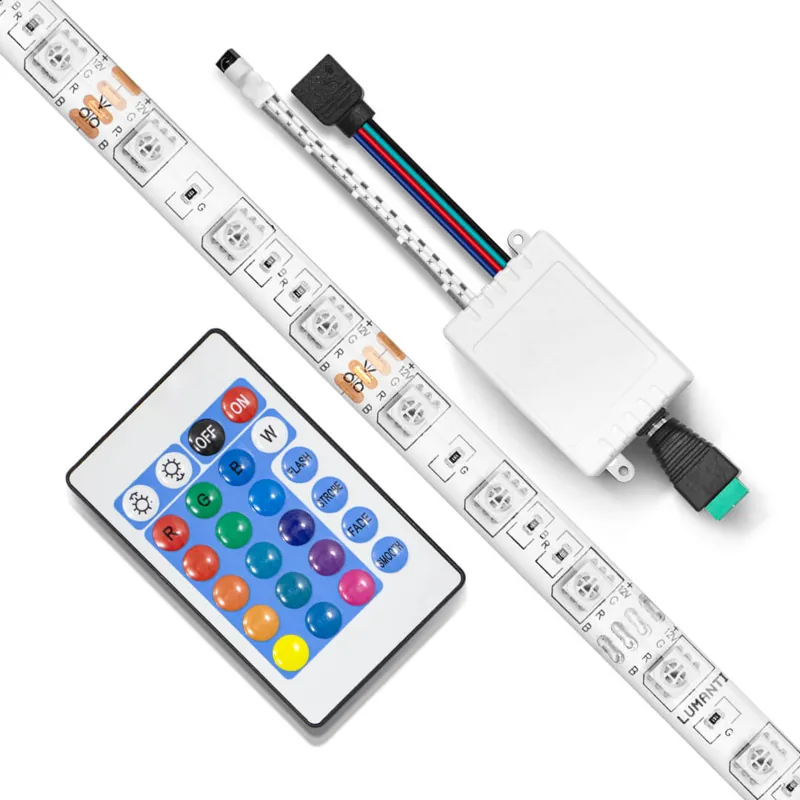 Fita 12V c/60 LEDs SMD RGB/m | IRC>80 | 14,4W/m