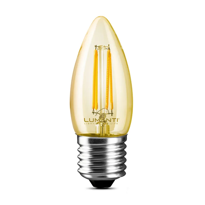 Lâmpada Vintage LED Filamento Vela E27 | 4W
