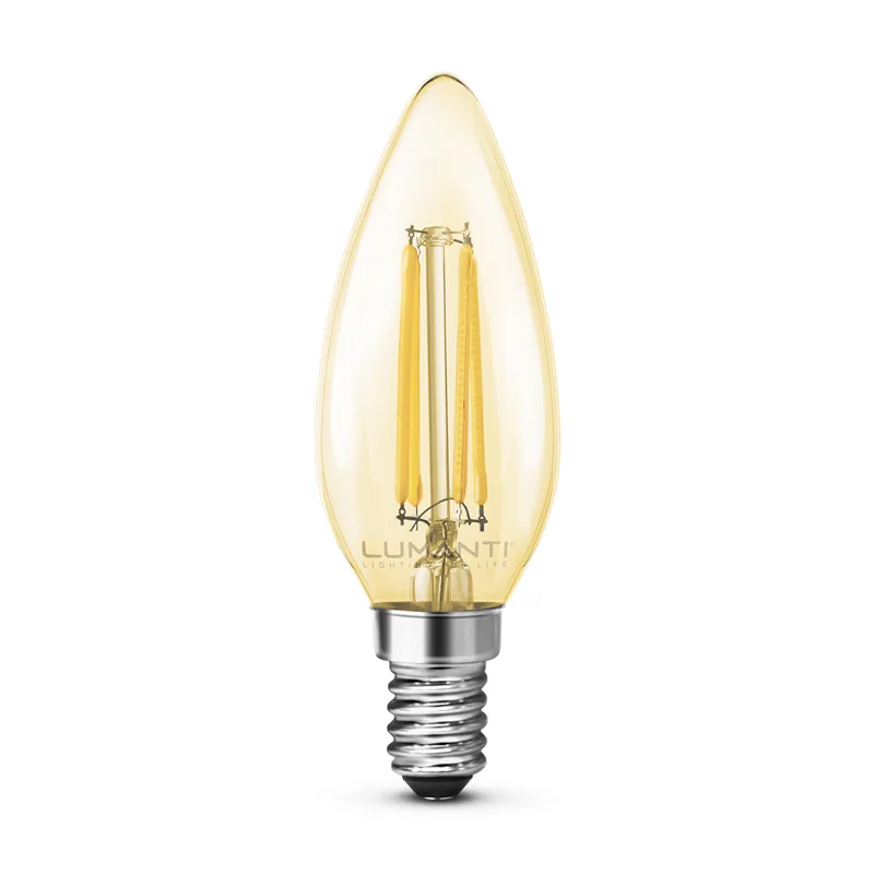 Lâmpada Vintage LED Filamento Vela E14 | 4W
