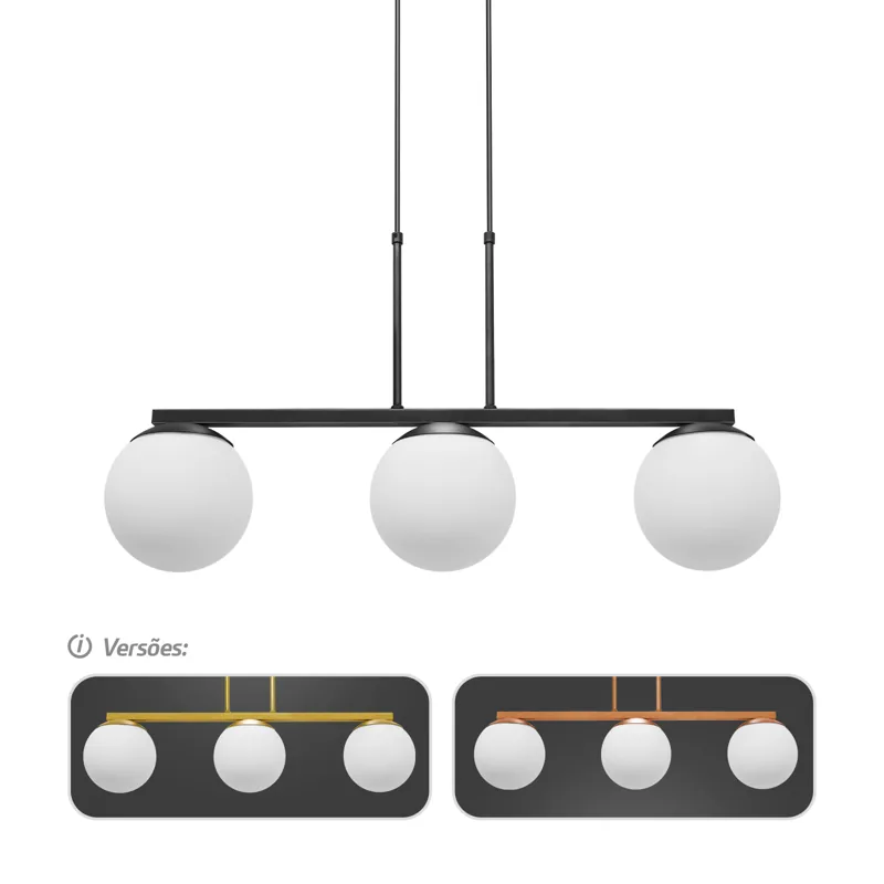 Lustre Pendente Three Moons