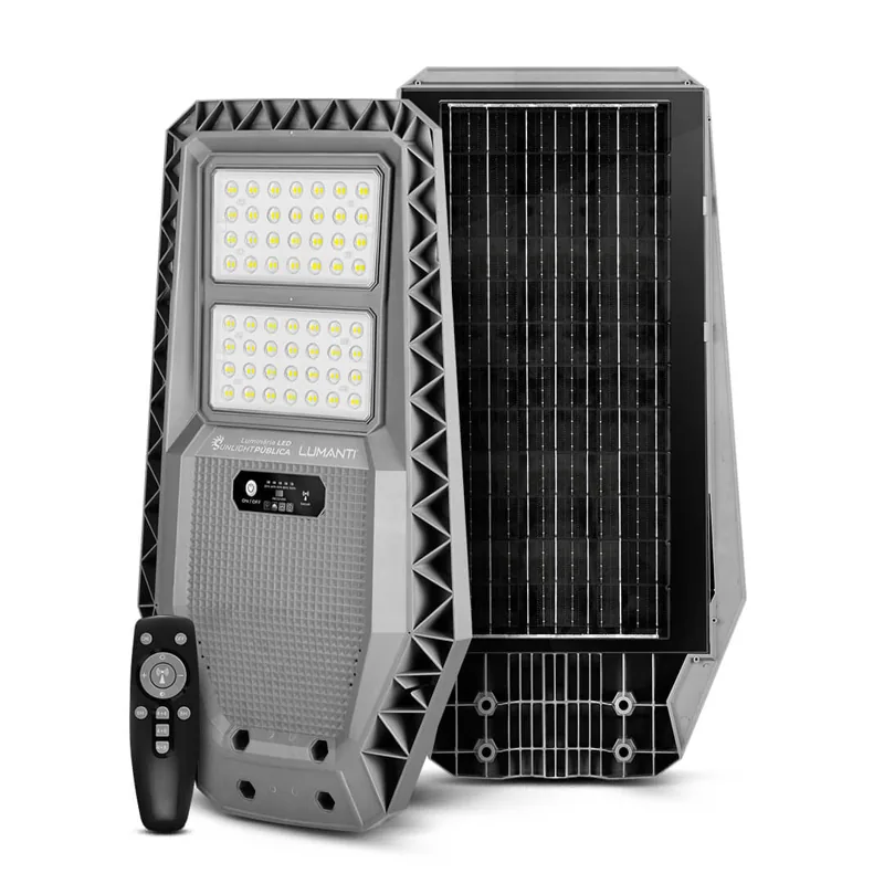 Luminária LED Sunlight Pública | 100W | Energia Solar