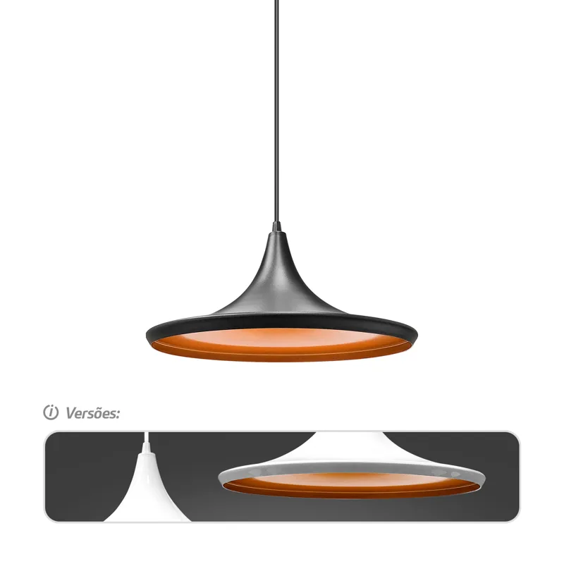 Pendente Alumínio Chapéu Tom Dixon