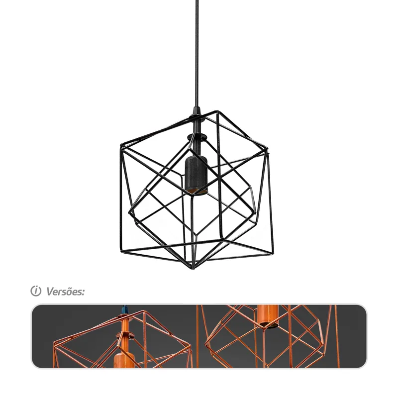 Pendente Aramado 3D | AUTOVOLT