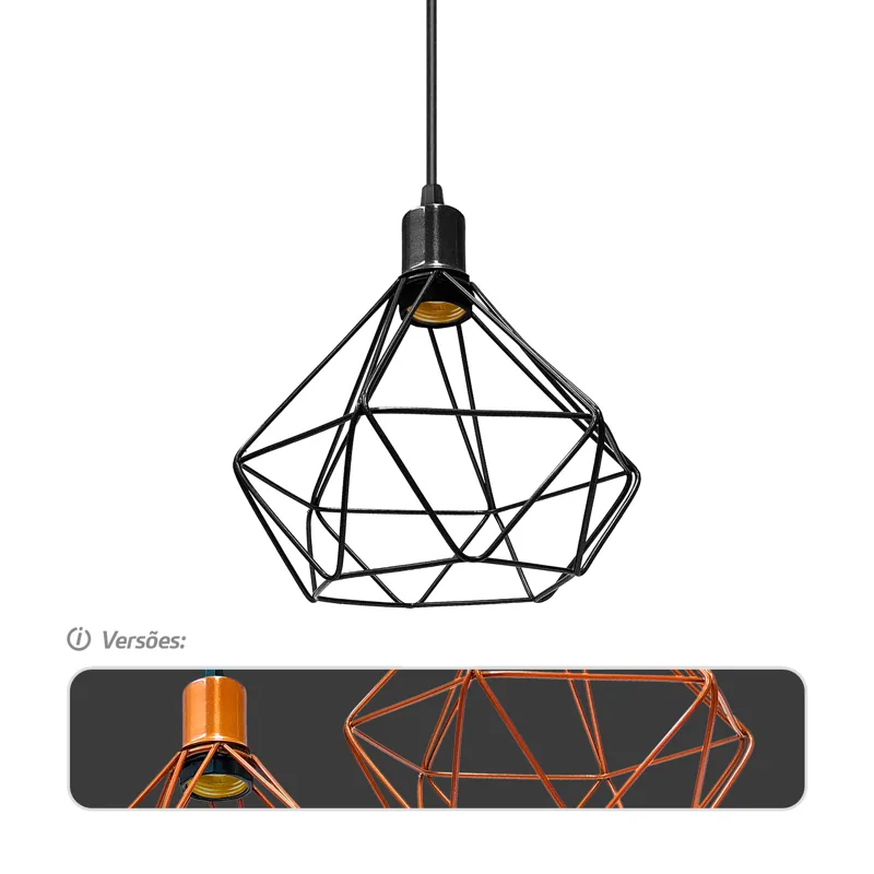 Pendente Aramado Diamante | AUTOVOLT