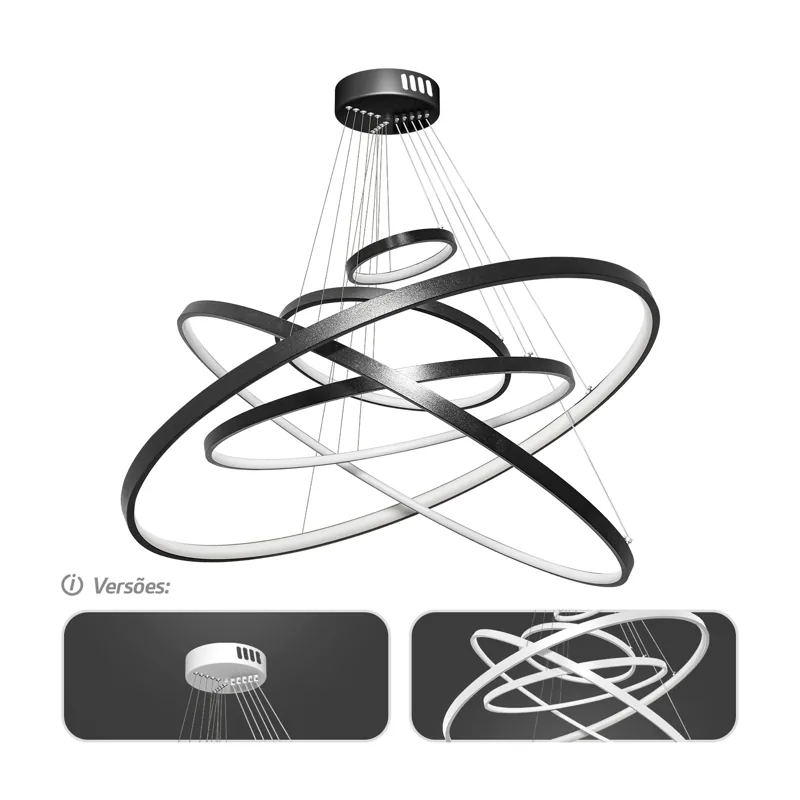Pendente LED Circle Five | 355W | AUTOVOLT