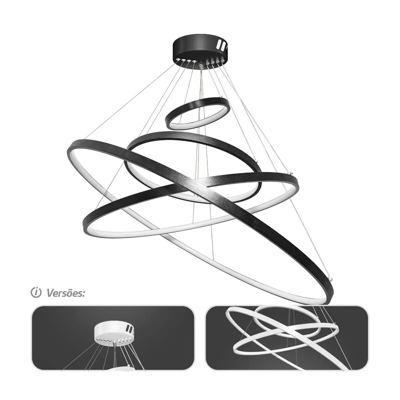 Pendente LED Circle Four | 265W | AUTOVOLT