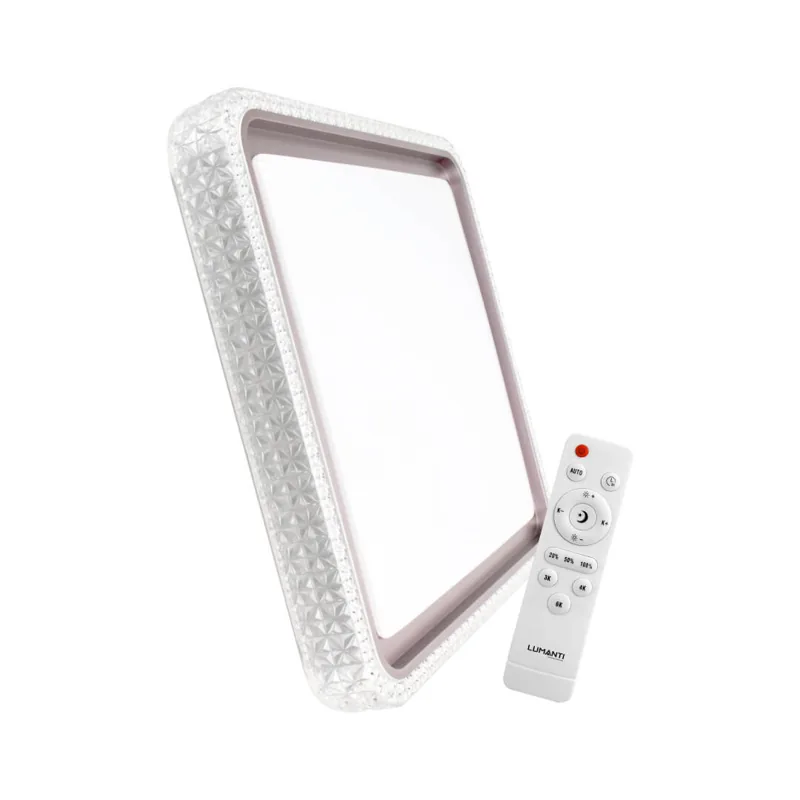 Plafon LED Glam Luxury Quadrado | 36W | AUTOVOLT