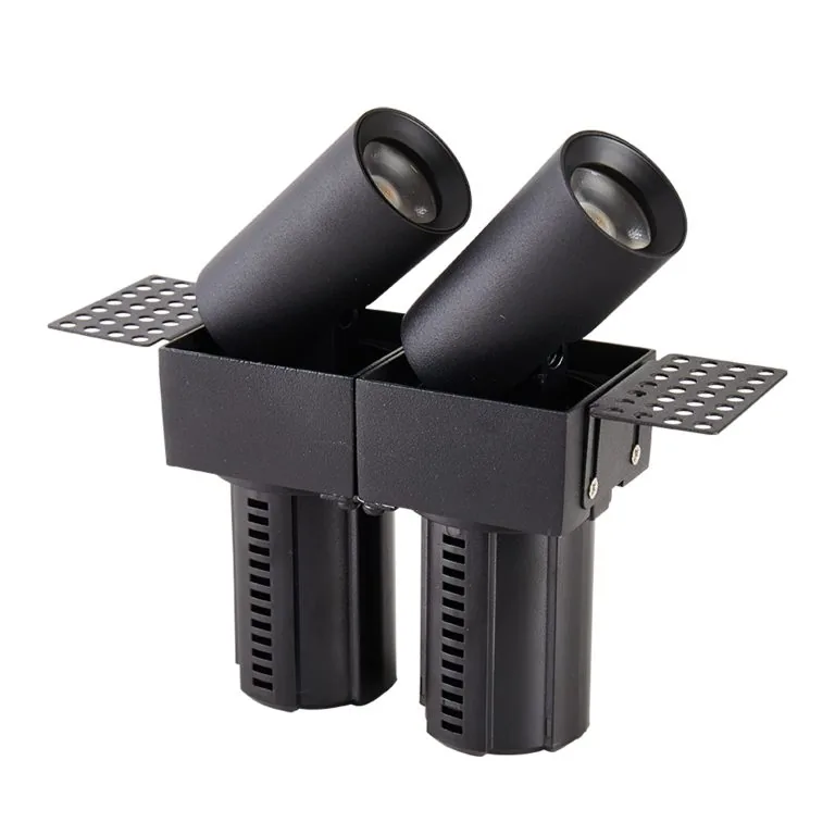 Spot Led de Embutir Retrátil AIVA DUO NO FRAME | 2*7W – 2.700K – IRC97