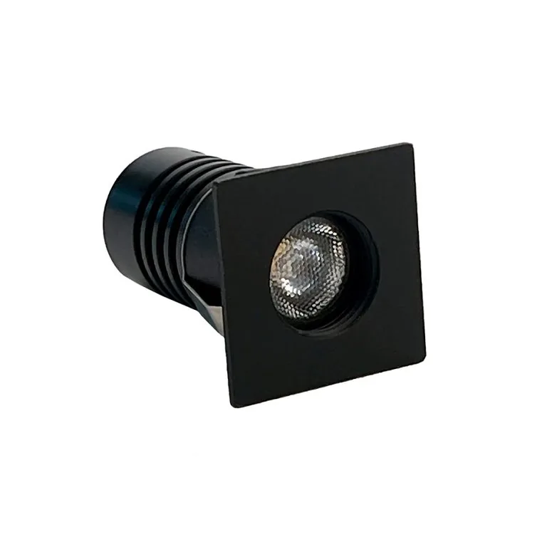 Mini Spot LED de Embutir AUKO Quadrado | 1W – 3.000K