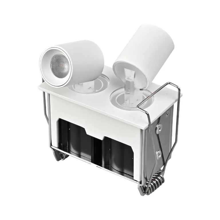 Mini Spot Led Retrátil de Embutir KAWI Duplo | 2*2W – 3.000K – IRC90